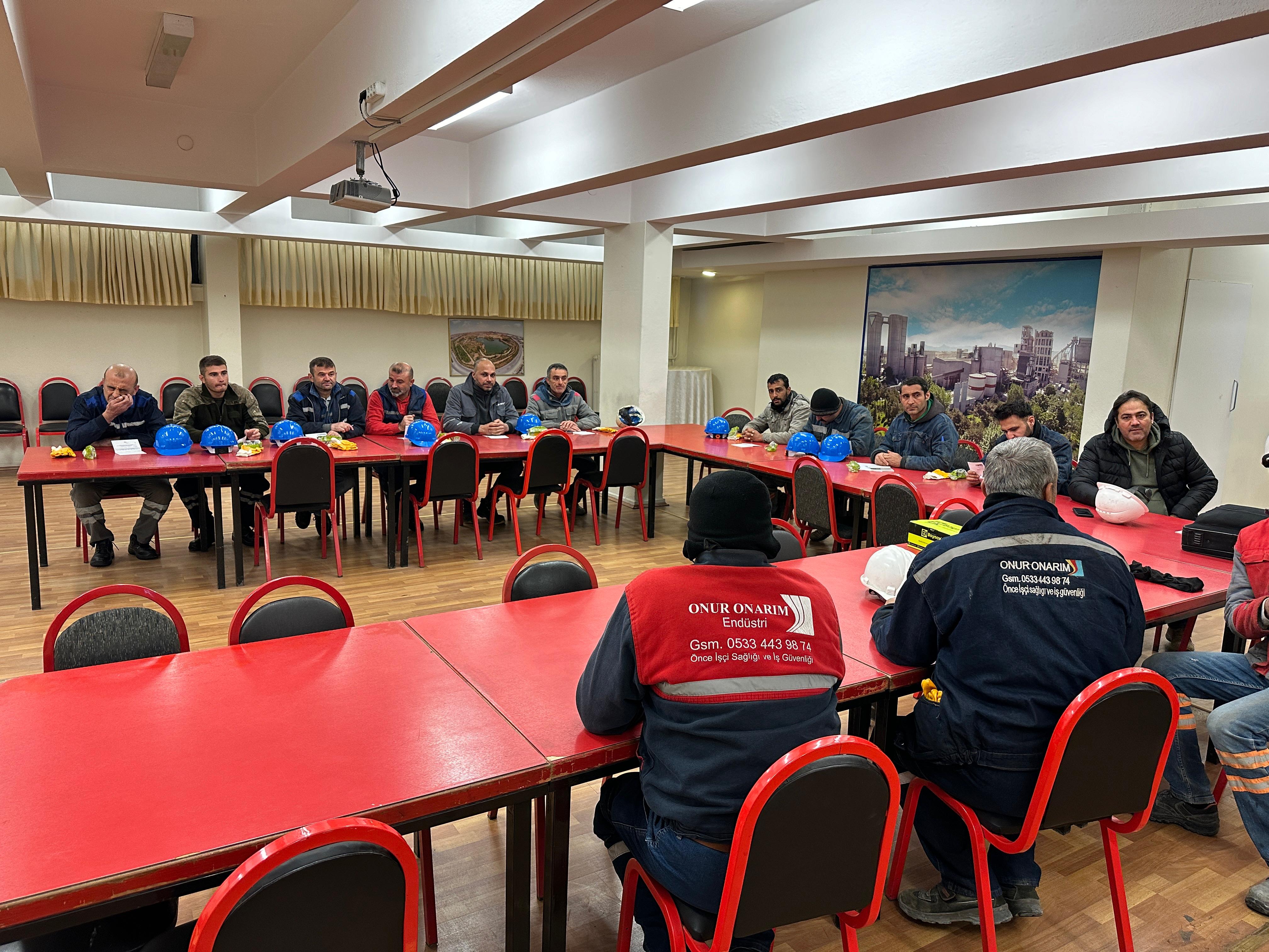 Onur Onarım personeline yönelik iş güvenliği ve teknik eğitim programı