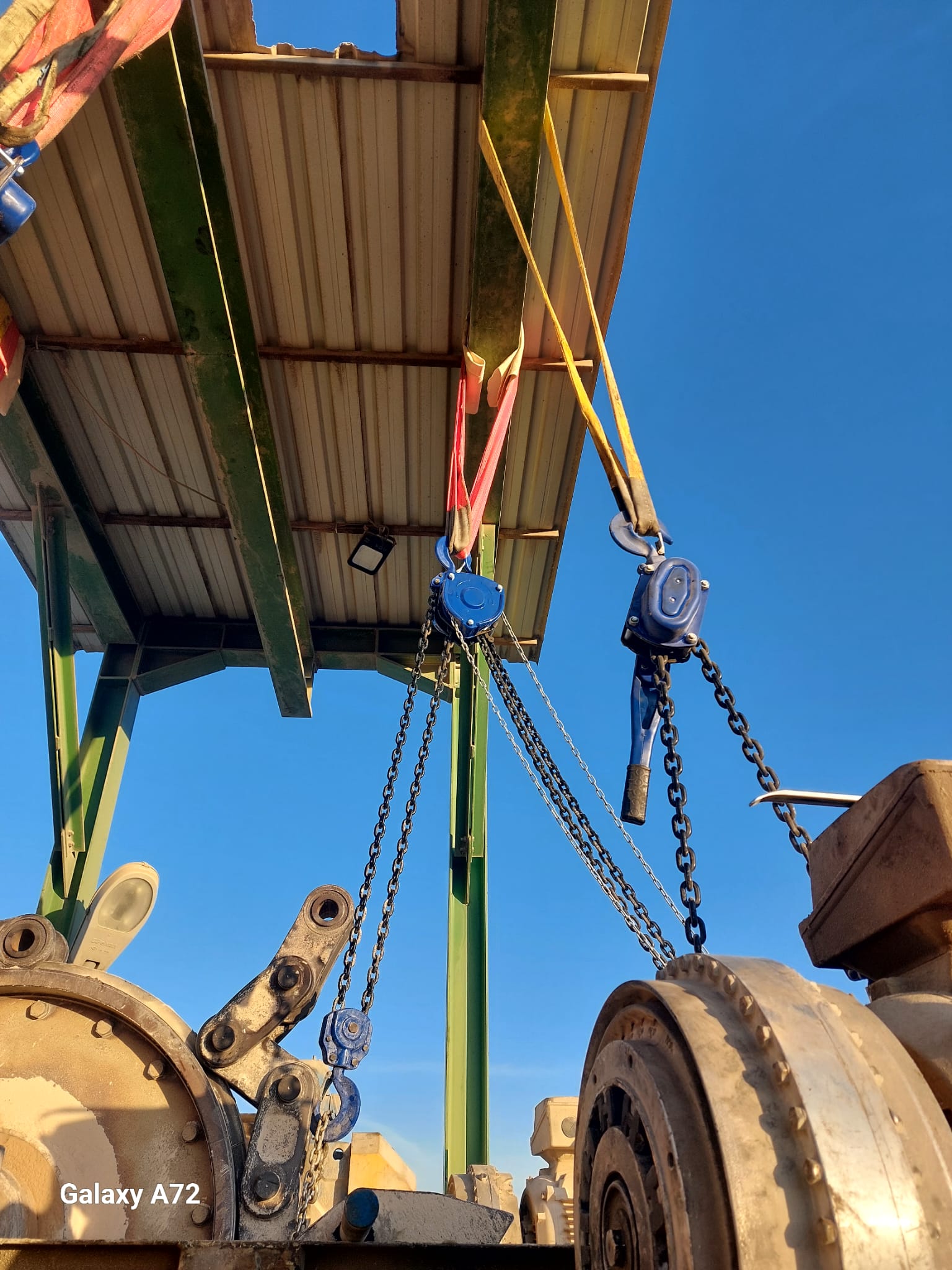 Elevatör bakımında zincirli palan ile kaldırma – söküm ve montaj için kontrollü taşıma